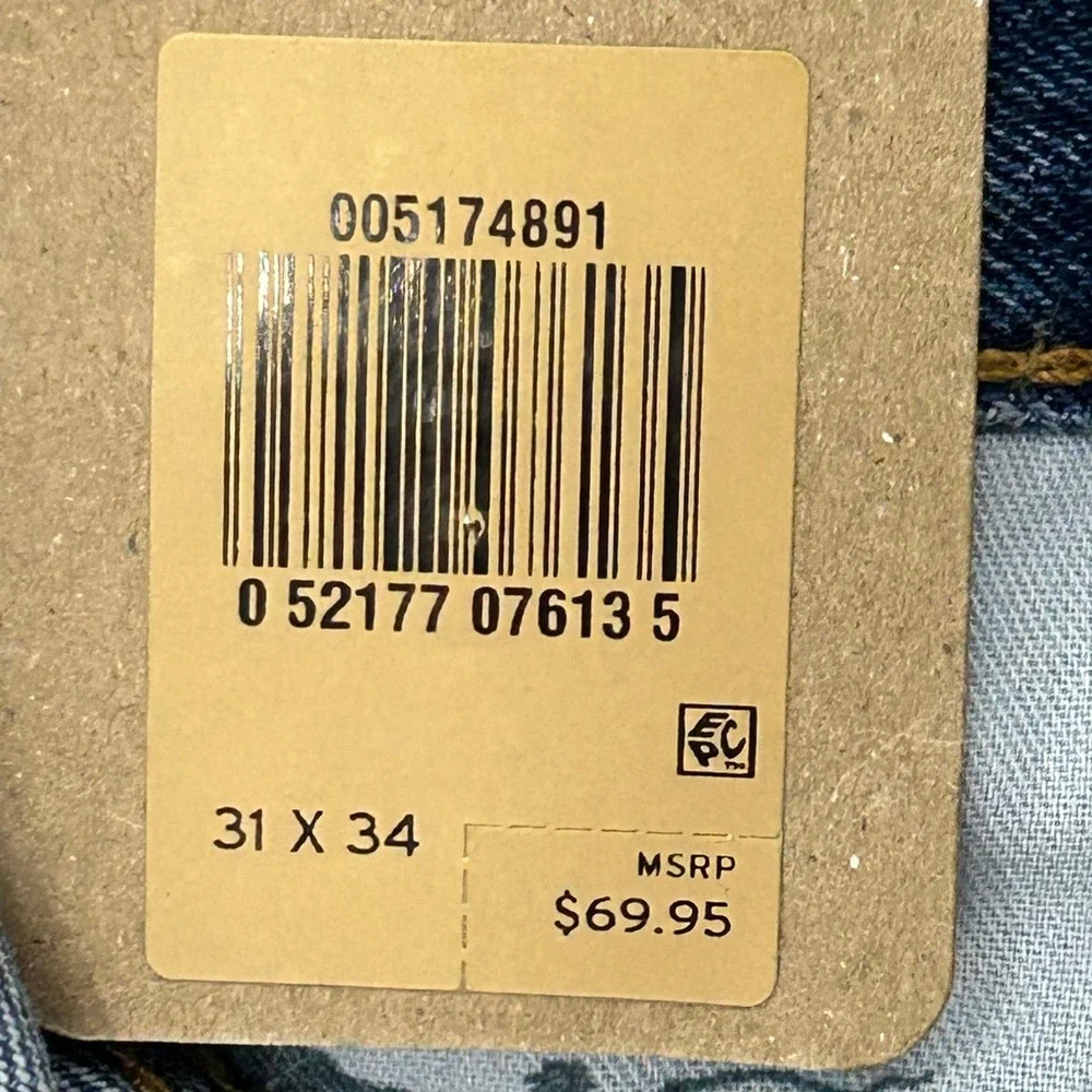 Levi's 517 Bootcut Jeans Mens 31x34 Blue Medium Wash Cotton Denim Cowboy NEW